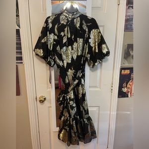 Alex Marie - black and gold dress